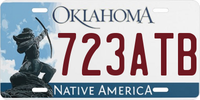 OK license plate 723ATB