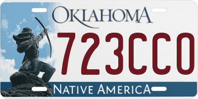 OK license plate 723CCO