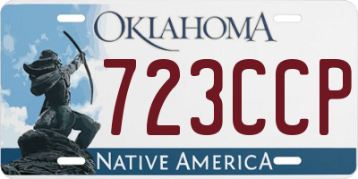 OK license plate 723CCP
