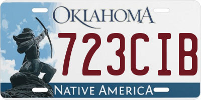 OK license plate 723CIB