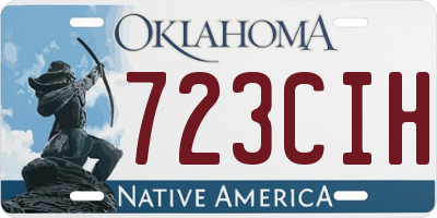 OK license plate 723CIH