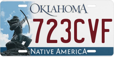 OK license plate 723CVF