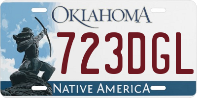 OK license plate 723DGL