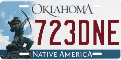 OK license plate 723DNE
