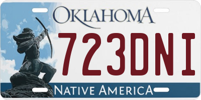 OK license plate 723DNI