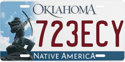 OK license plate 723ECY