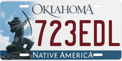 OK license plate 723EDL