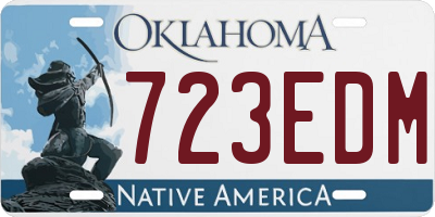 OK license plate 723EDM
