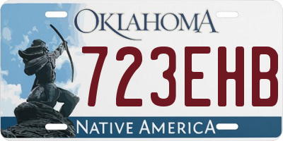 OK license plate 723EHB