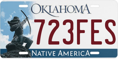 OK license plate 723FES