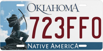 OK license plate 723FFO