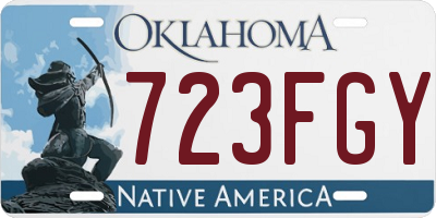 OK license plate 723FGY