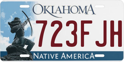 OK license plate 723FJH