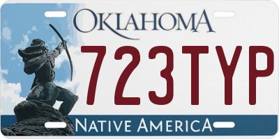 OK license plate 723TYP
