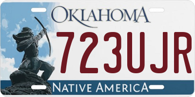 OK license plate 723UJR