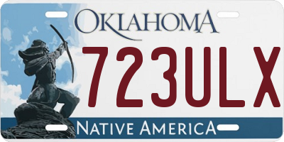 OK license plate 723ULX