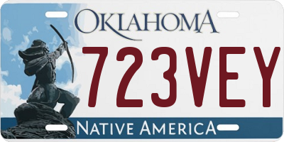 OK license plate 723VEY