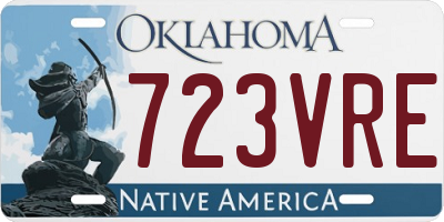 OK license plate 723VRE