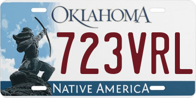 OK license plate 723VRL