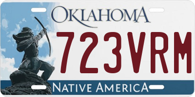 OK license plate 723VRM