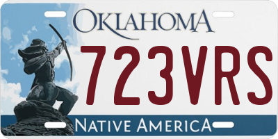 OK license plate 723VRS