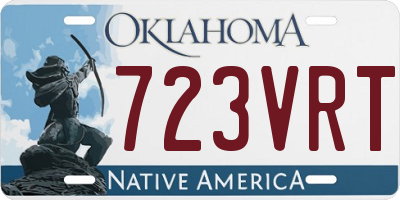OK license plate 723VRT