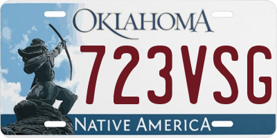 OK license plate 723VSG