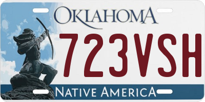 OK license plate 723VSH