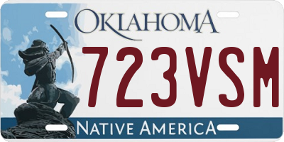 OK license plate 723VSM