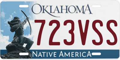 OK license plate 723VSS