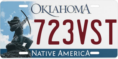 OK license plate 723VST