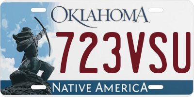 OK license plate 723VSU