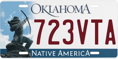 OK license plate 723VTA