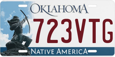 OK license plate 723VTG