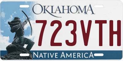 OK license plate 723VTH