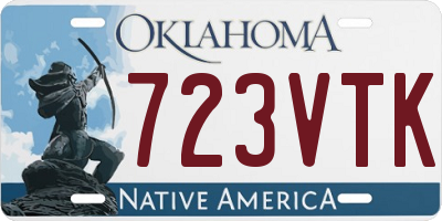 OK license plate 723VTK