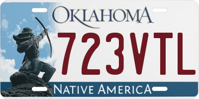 OK license plate 723VTL