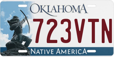 OK license plate 723VTN