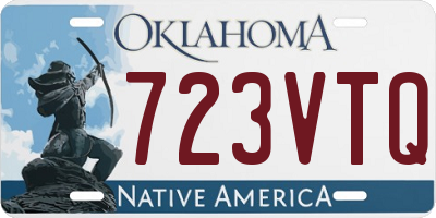 OK license plate 723VTQ