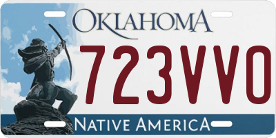 OK license plate 723VVO