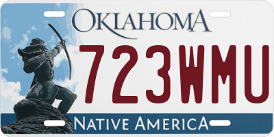 OK license plate 723WMU