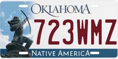 OK license plate 723WMZ