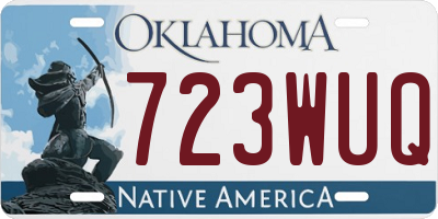 OK license plate 723WUQ