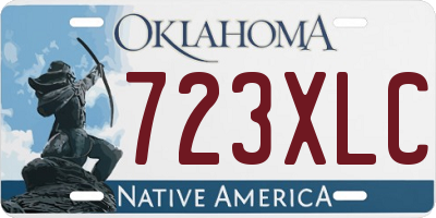 OK license plate 723XLC