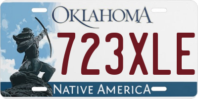 OK license plate 723XLE