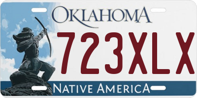 OK license plate 723XLX