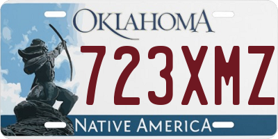 OK license plate 723XMZ