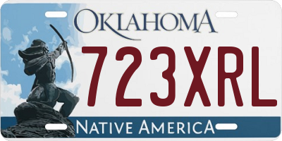OK license plate 723XRL