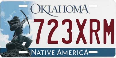 OK license plate 723XRM