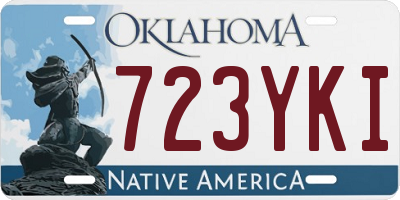OK license plate 723YKI